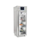 Réfrigérateur Traversante 700 Litres En Inox GN 2/1 Avec Portes En Verre, -2°/+8°C - Wifi - Virtus - BMA0093/F