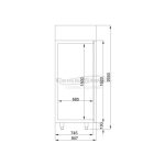 Armoire négative - Vitrée inox 1400 litres - Combisteel