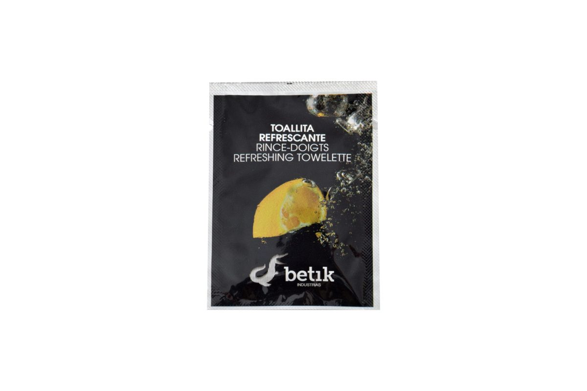 Rince-doigts en papier crêpé citron – 500 unités – Betik