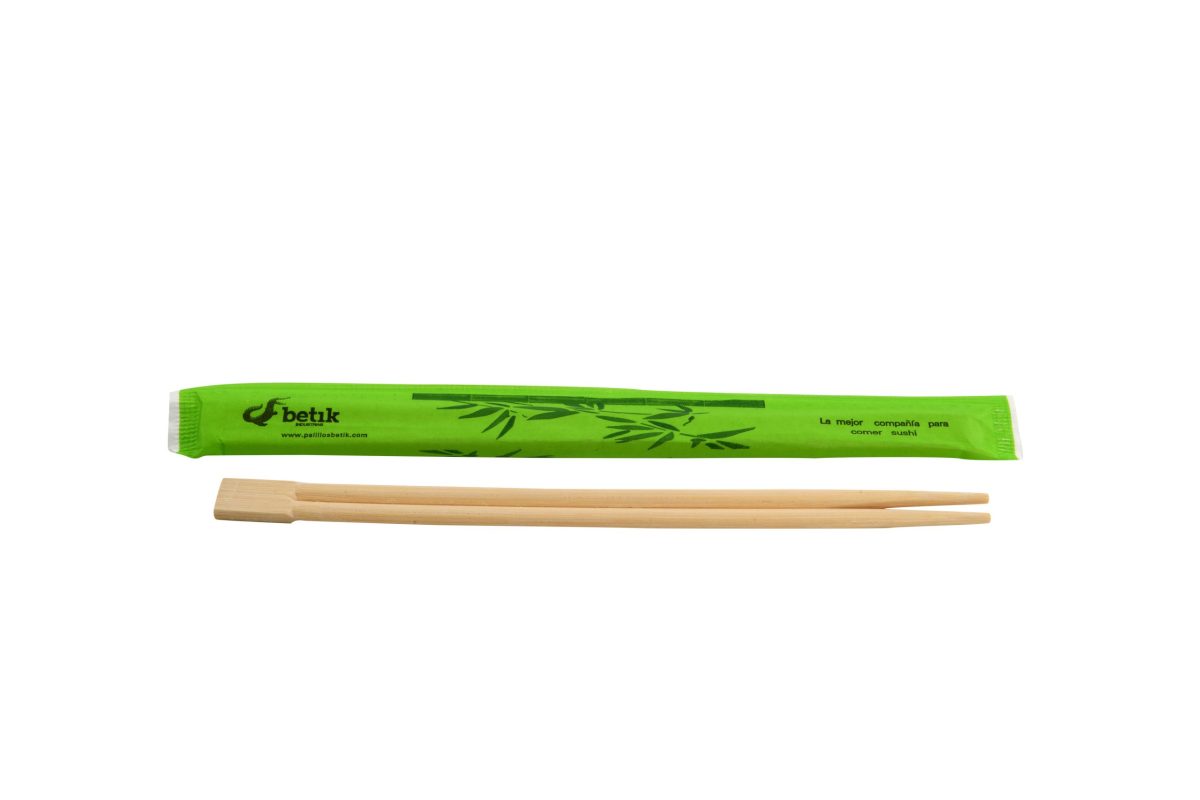 Baguette chinoise en bois emballée individuellement 21 cm – 2000 unités – Betik