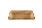 Assiette rectangulaire en feuille de palmier 26 x 17,5 cm - 100 unités - Betik – Image 2