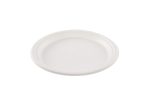 Assiette ronde blanche en canne à sucre Ø 22 cm - 800 unités - Betik – Image 2