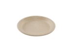 Assiette ronde en bagasse de blé naturel - 800 unités - Betik – Image 2