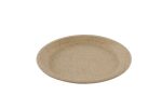 Assiette ronde en bagasse de blé naturel - 800 unités - Betik – Image 3