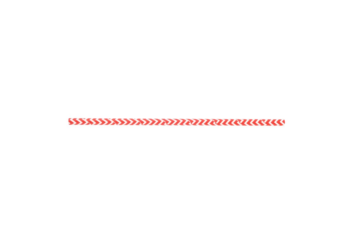 Paille en papier droite rouge et blanche 3 couches Ø 0,6 x 20 cm – 6000 unités – Betik
