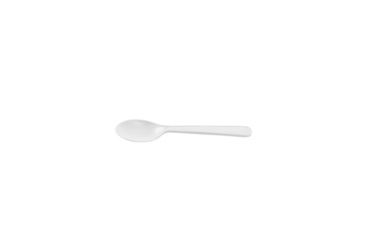 Petite cuillère blanche en maïs 12,5 cm – 1500 unités – Betik