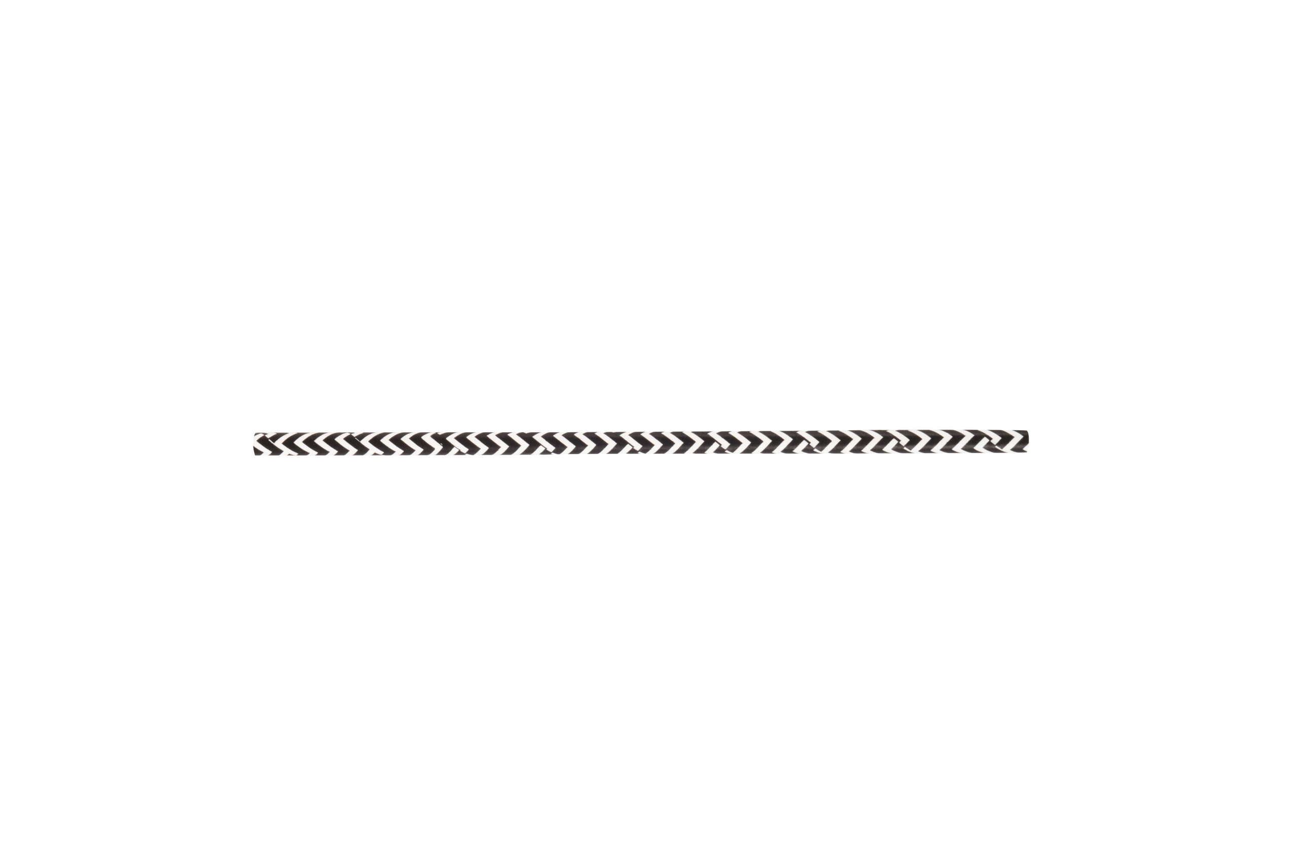 001010423_5 Paille en papier droite noire et blanche 3 couches Ø 0,6 x 20 cm - 6000 unités - Betik – Image 1