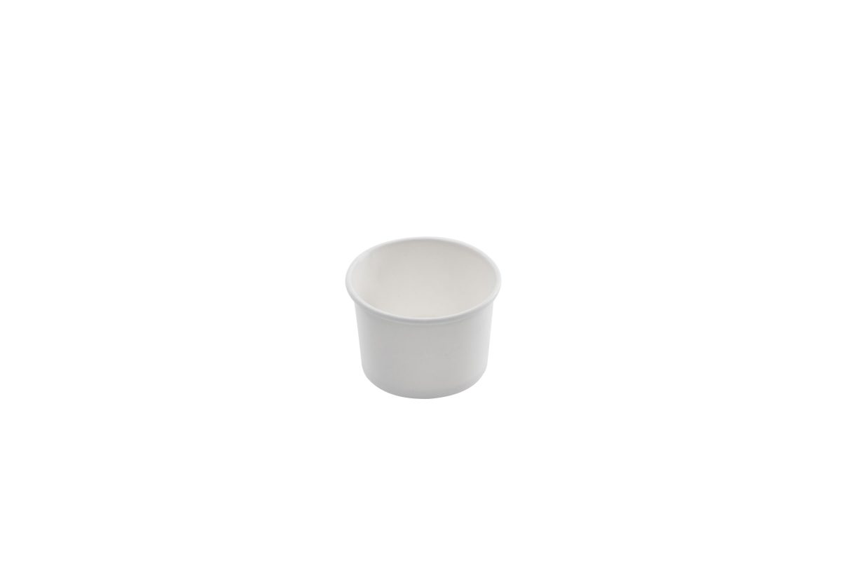Pot à glace en carton blanc – 1000 unités – Betik
