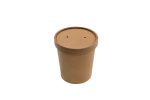 Pot à soupe + couvercle en carton kraft - 250 unités - Betik – Image 3