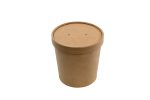 Pot à soupe + couvercle en carton kraft - 250 unités - Betik – Image 4