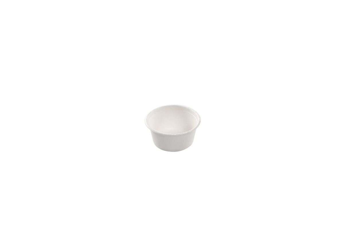 Pot à sauce blanc en canne à sucre – 3000 unités – Betik