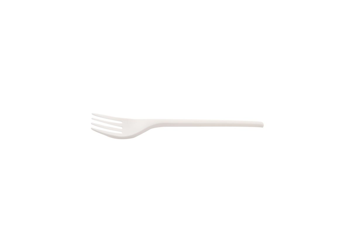 Fourchette blanche CPLA blanc 16,8 cm – 1500 unités – Betik