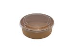 Saladier rond en carton kraft + couvercle anti-buée en PET - 250 unités - Betik – Image 4