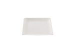 Assiette carrée blanche en canne à sucre 16 x 16 cm - 800 unités - Betik – Image 2
