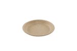 Assiette ronde en bagasse de blé naturel Ø 18 cm - 800 unités - Betik – Image 2