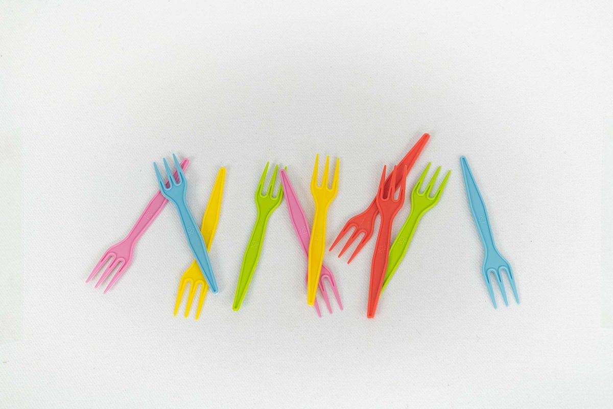 Mini fourchette en maïs mix 5 couleurs 8,5 cm – 5000 unités – Betik