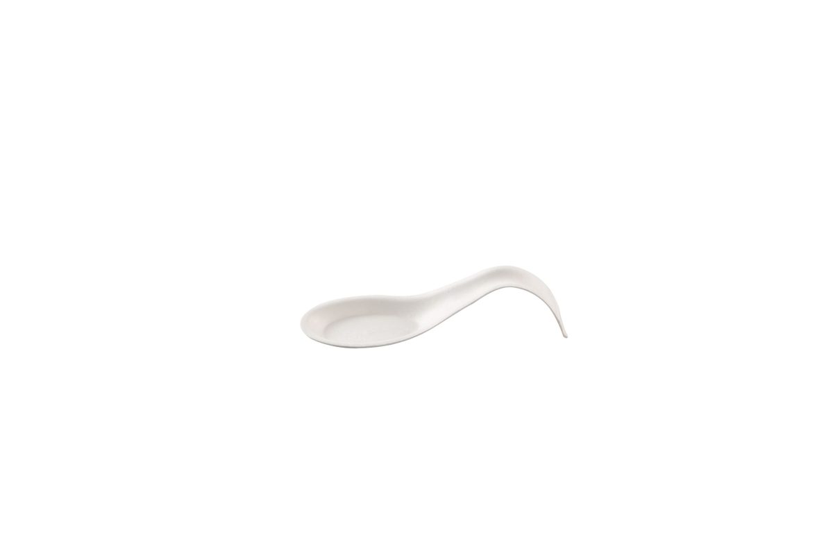 Coupelle cuillère blanche en canne à sucre 120mm – 750 unités – Betik