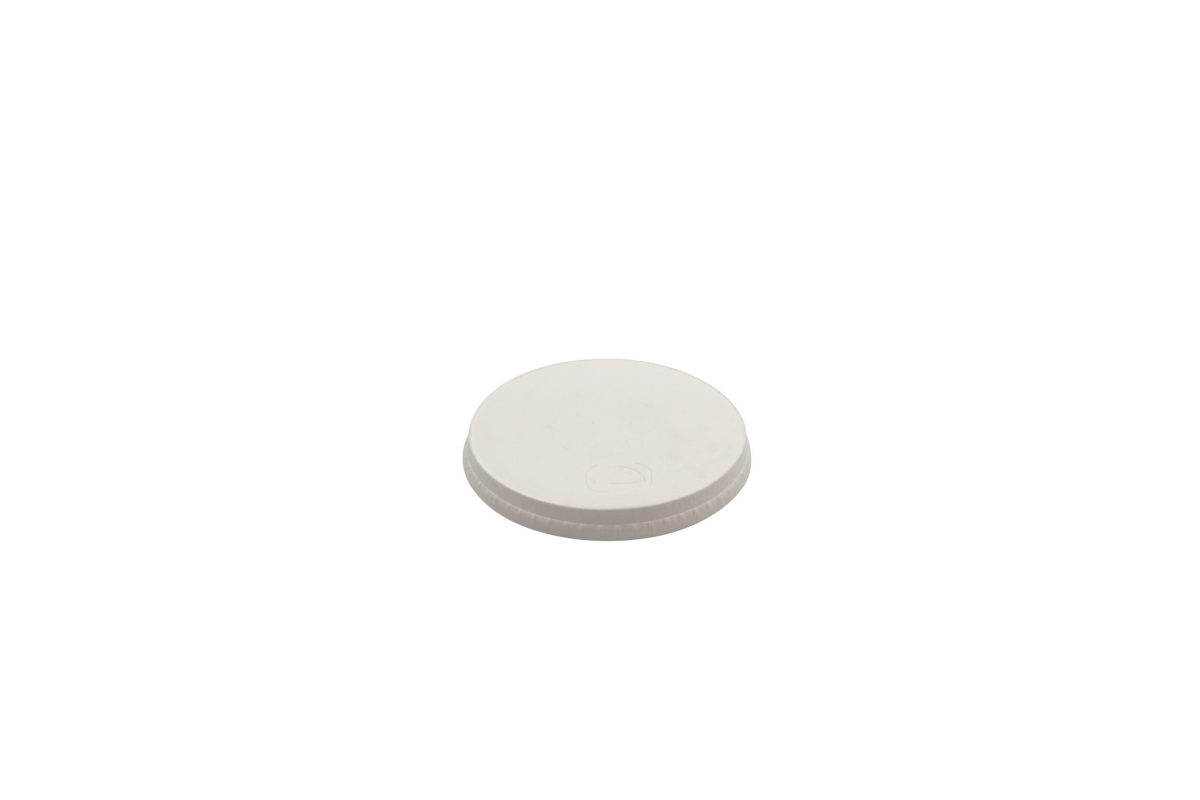 Couvercle en carton blanc à 3 fermetures pour gobelet 360 / 480 ml – 1000 unités – Betik