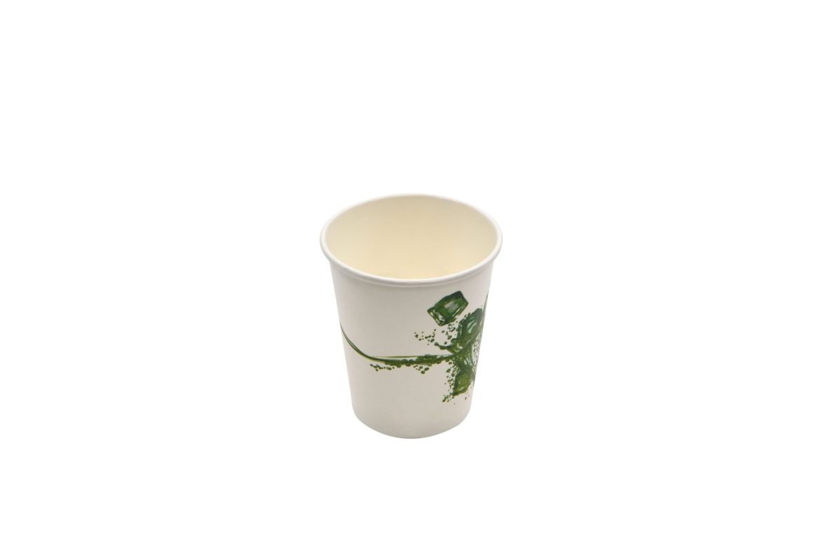 Gobelet en carton blanc avec motif glaçons pour boisson froide – 1000 unités – Betik