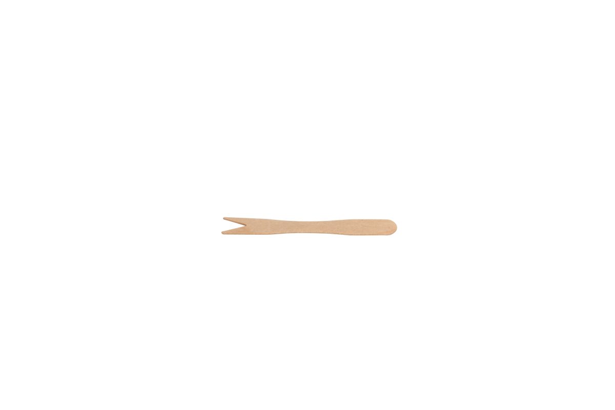 Pique à frite 2 pointes en bois FSC 8,5 cm – 10 000 unités – Betik
