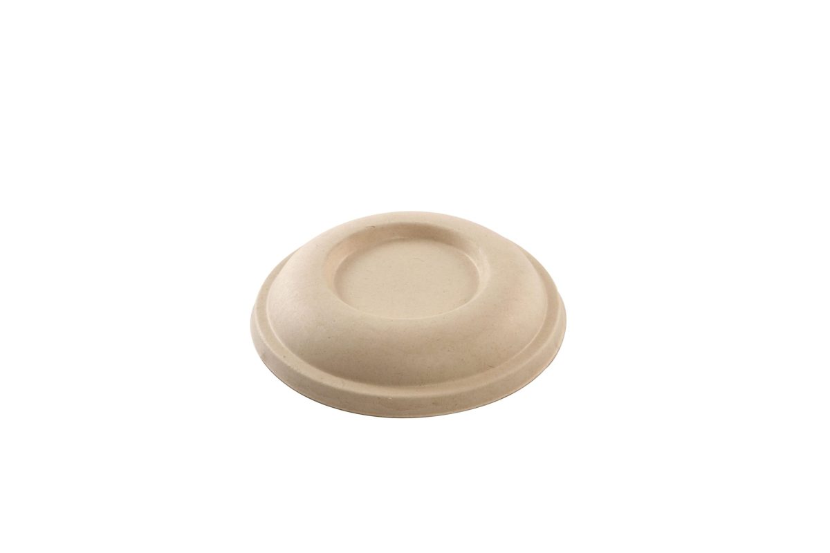 Couvercle crème en canne à sucre pour Saladier rond 500 ml – 600 unités – Betik