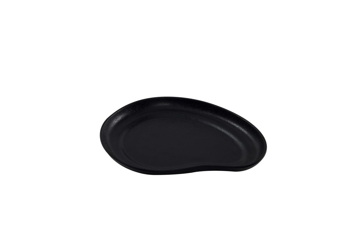 KAROLA petite assiette noire – 24 unités – Betik
