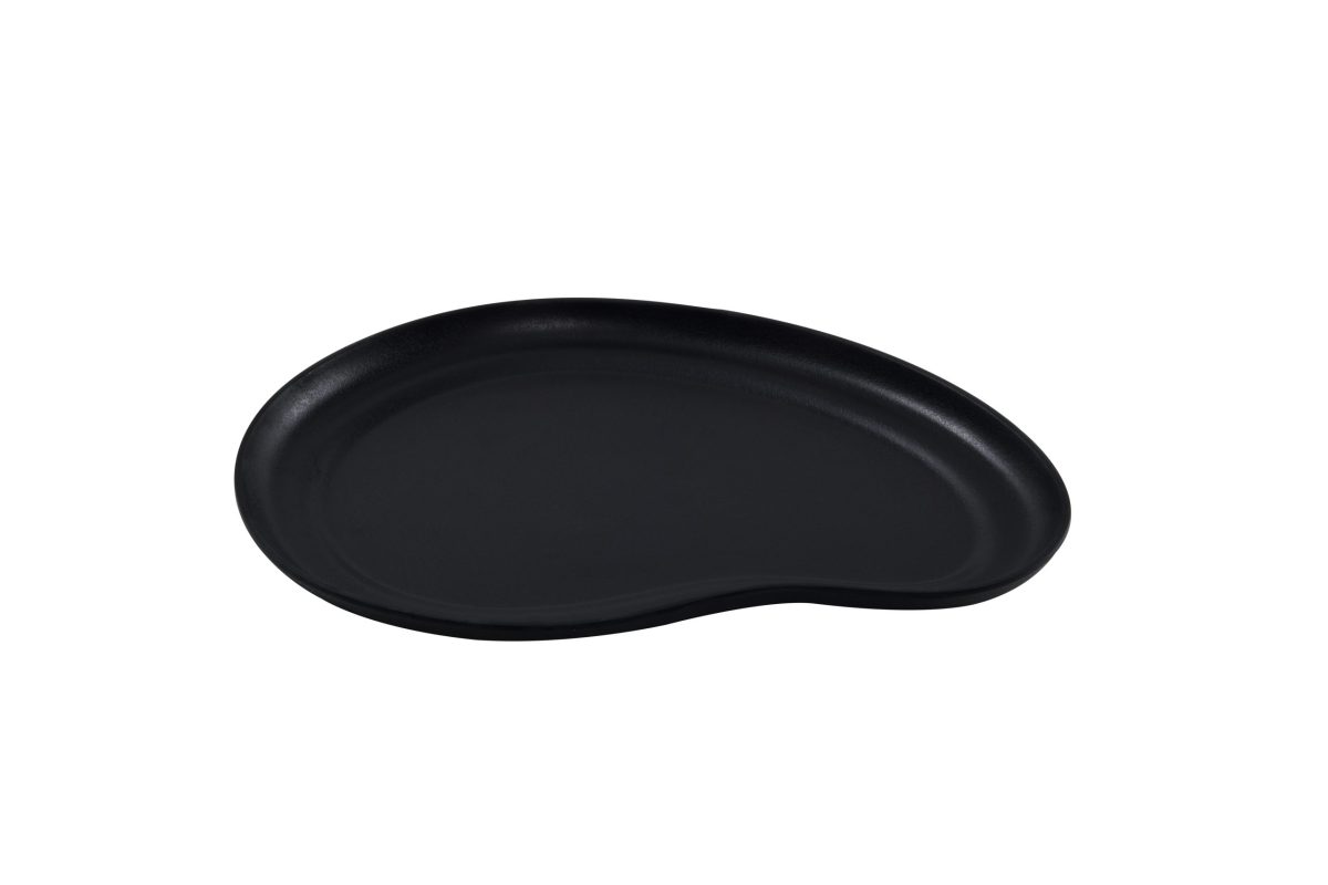 KAROLA assiette moyenne noire – 24 unités – Betik