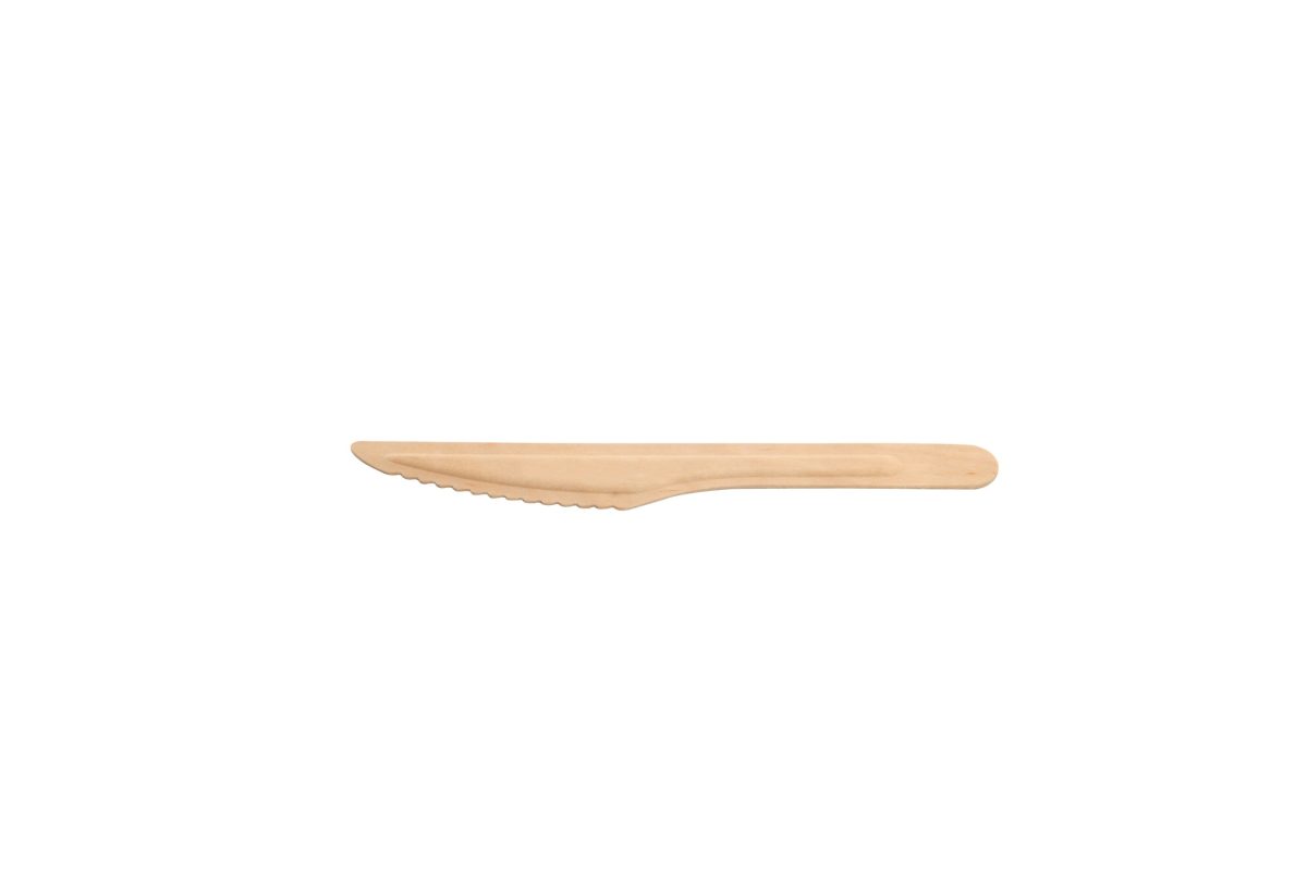 Couteau en bois FSC 16,5 cm – 3000 unités – Betik