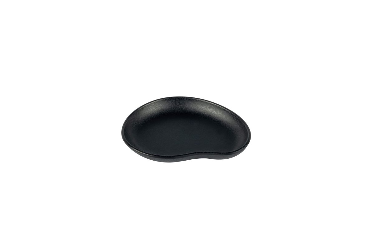 KAROLA mini assiette noire – 48 unités – Betik