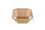 Saladier octogonal en carton kraft + couvercle en PET - 300 unités - Betik – Image 3