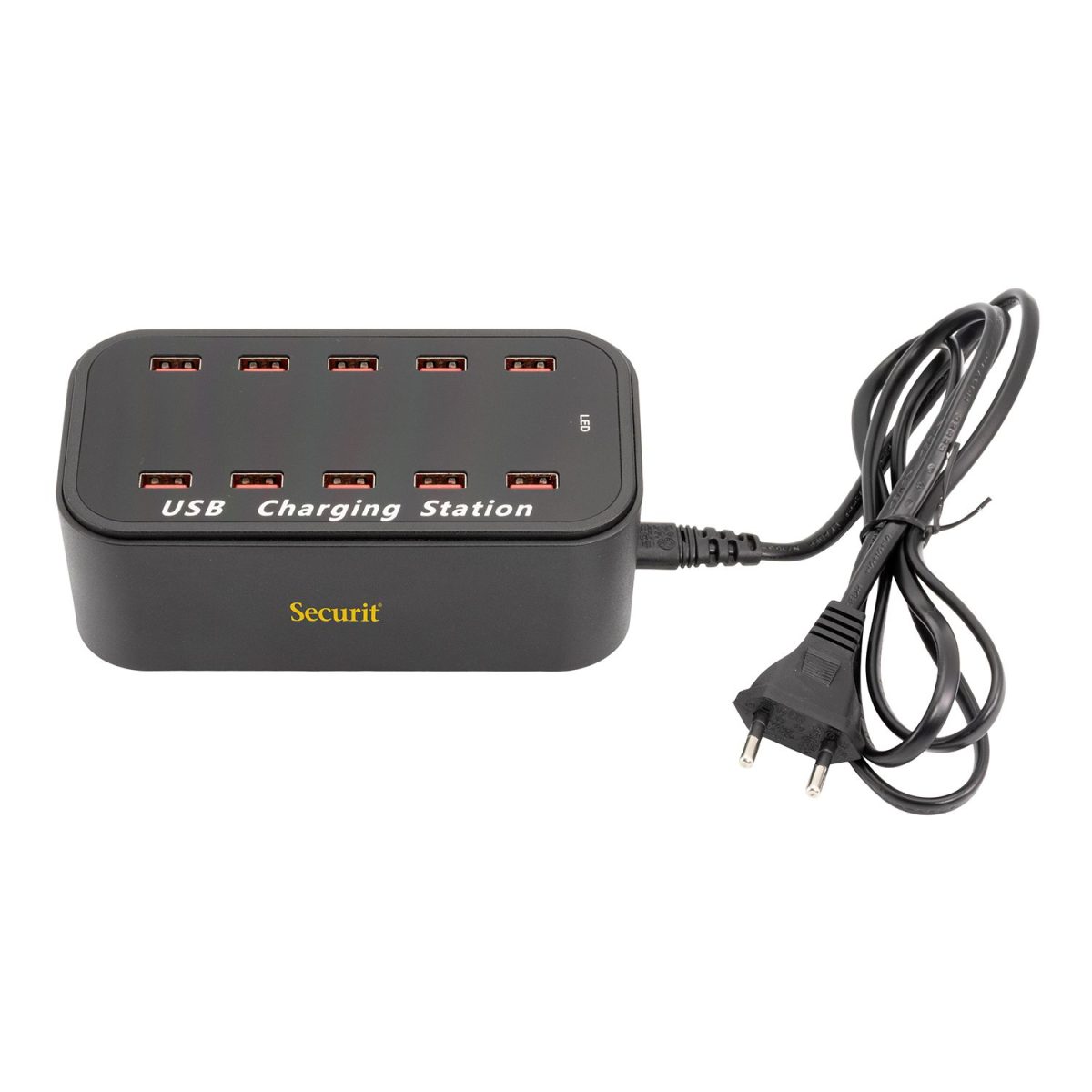 LED multi-chargeur. Charge 10 USB en même temps, port USB sur une seule prise secteur – Securit