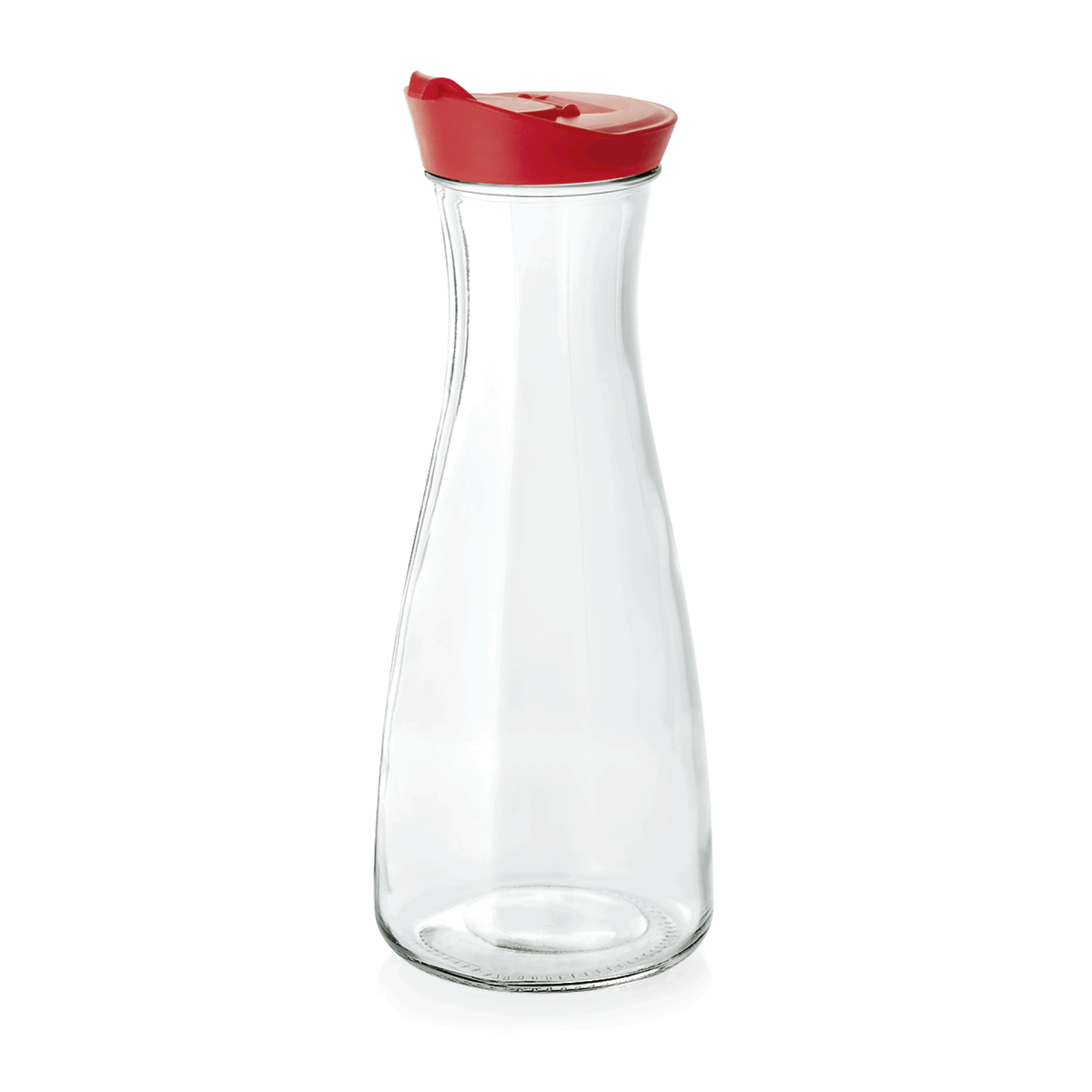 Carafe en Verre trempé 1litre rouge H 260 mm Ø 100 mm – Was Germany