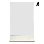 Porte-affiche en  L |  acrylique transparent socle aluminium | Format A6 - Securit – Image 2