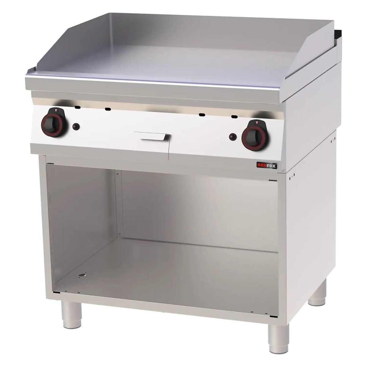 Plaque de cuisson 80×51 à gaz lisse avec soubassement FTH 70/80 G – Redfox