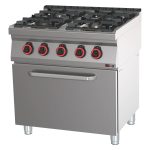 Fourneau combiné avec four à air chaud électrique GN 1/1 - 4x brûleur SPT 70/80 11 GE - Redfox – Image 2
