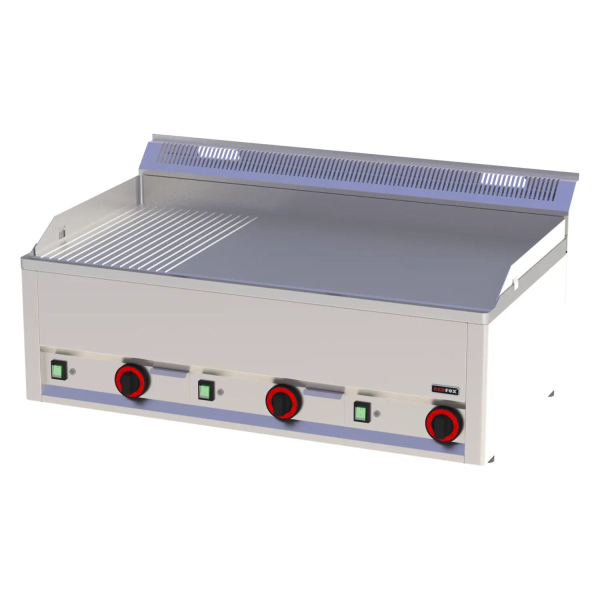 Plaque de cuisson 97×48 électrique combinée sans soubassement 400 V FTHR 90 EL – Redfox