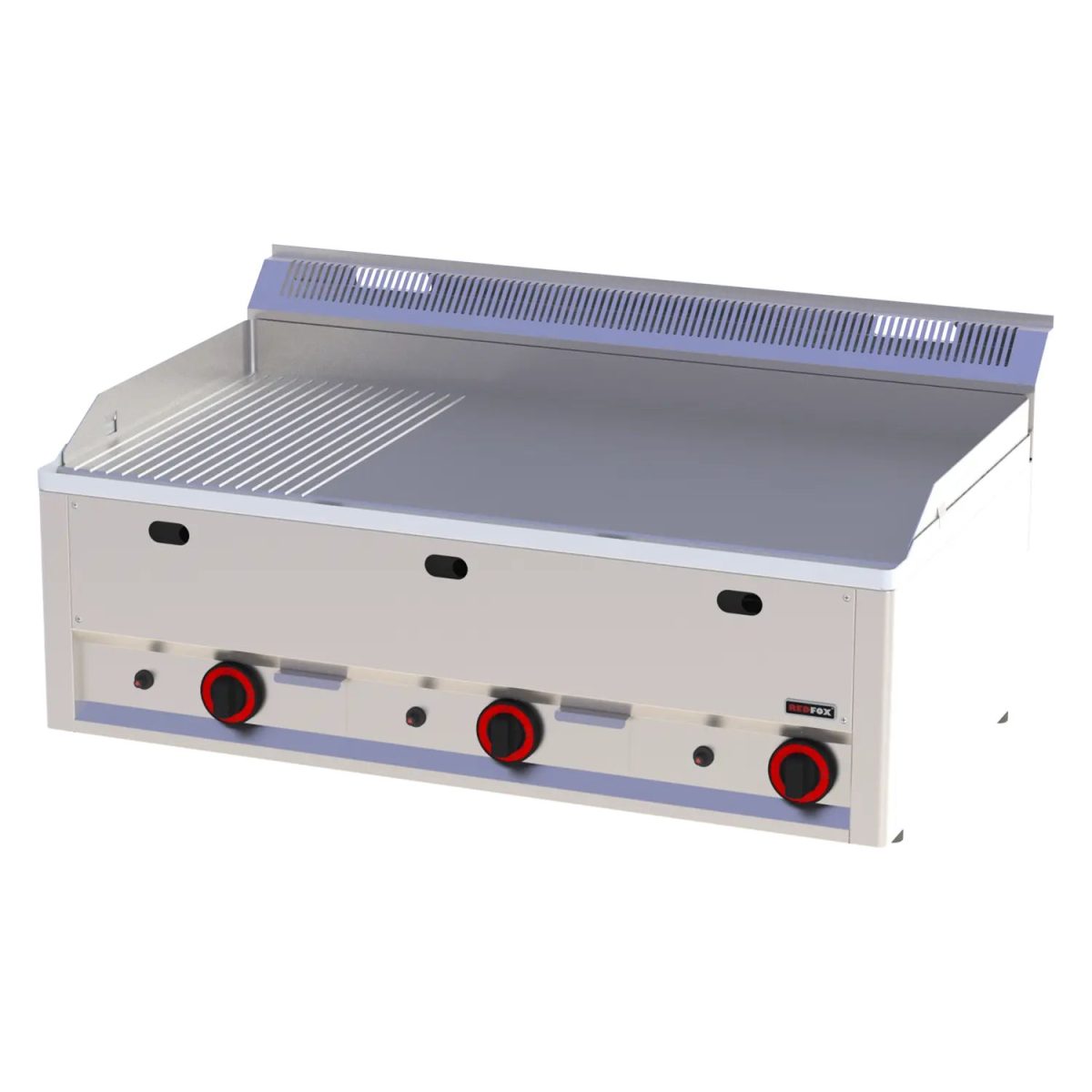 Plaque de cuisson 97×48 à gaz combinée sans soubassement FTHR 90 GL – Redfox