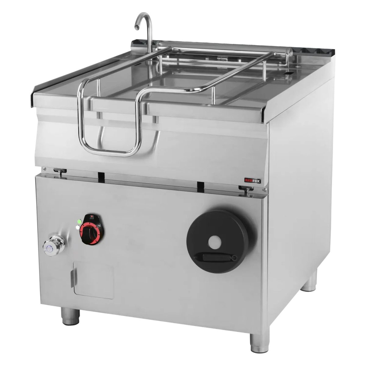 Sauteuse basculante manuelle électrique 80 l fond en inox BR 90/80 E/N – Redfox