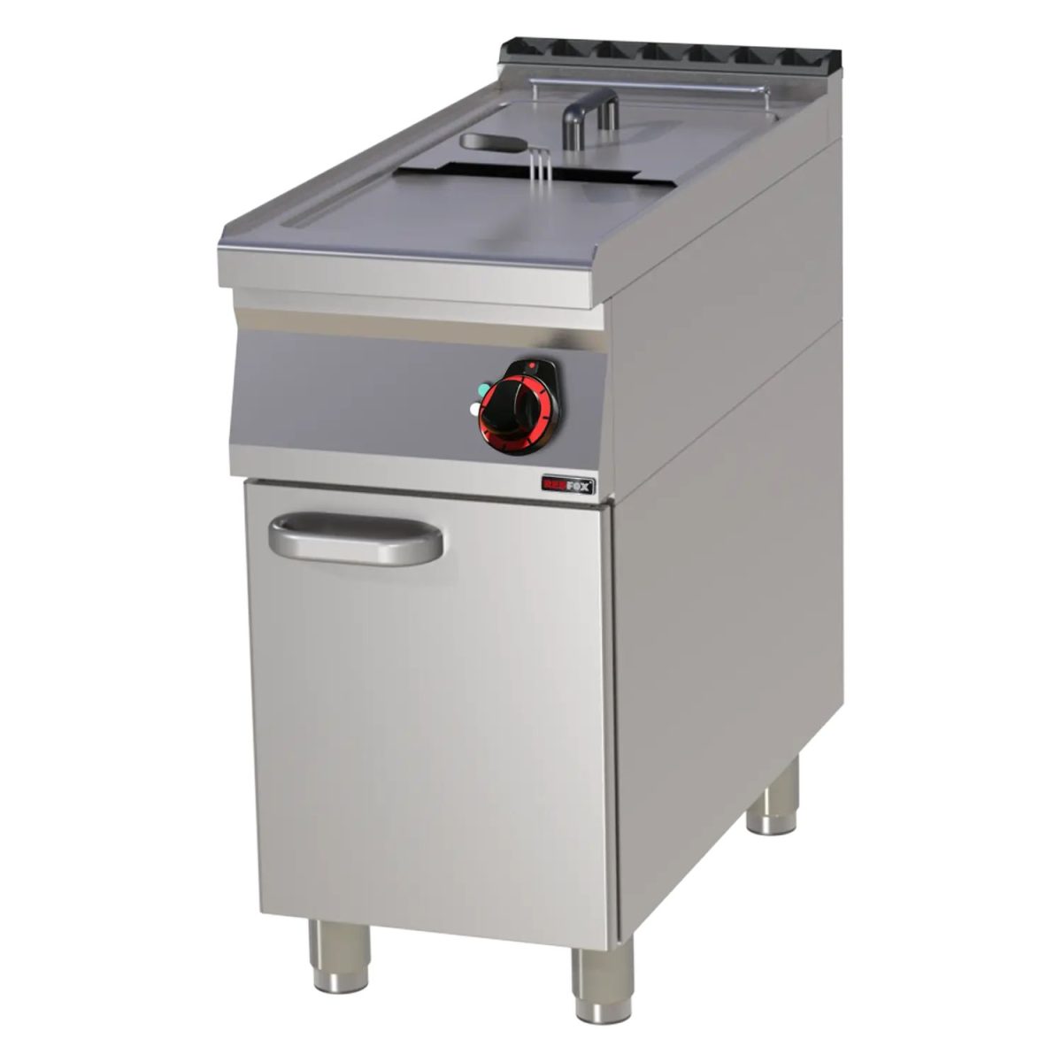 Friteuse électrique 0,8 kW/l, 17 l avec soubassement 400 V FE 90/40-17 E – Redfox