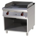 Plaque de cuisson 71x65 électrique chromée combinée avec soubassement 400 V FTHRC 90/80 E - Redfox