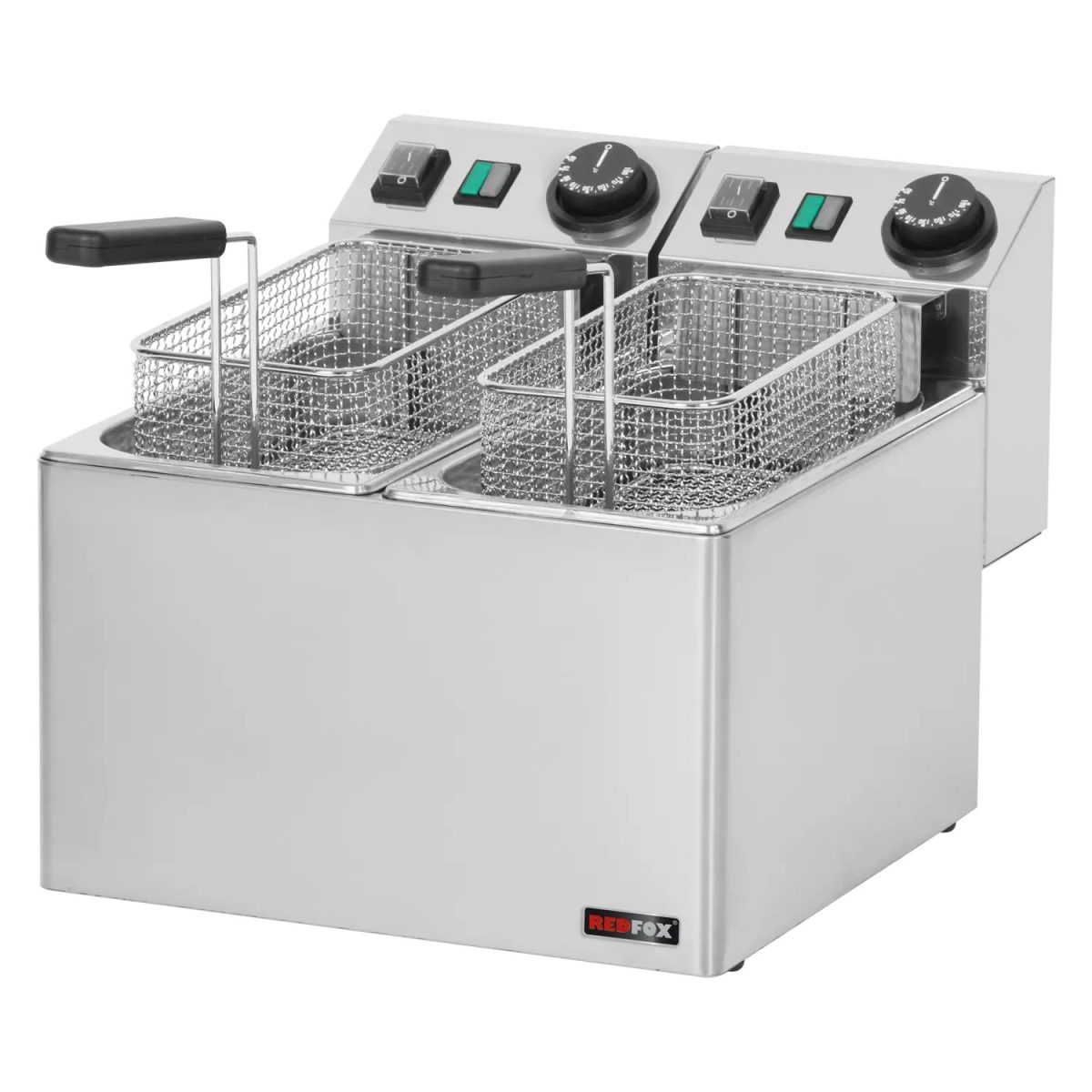 Friteuse électrique double 0,42 kW/l, 5+5 l TOP 230 V FE 44 E – Redfox