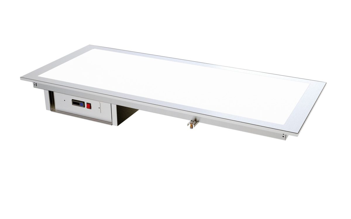 Plaque Chauffante en Verre Trempé Blanc – Capacité GN de 2 à 6 – Distform