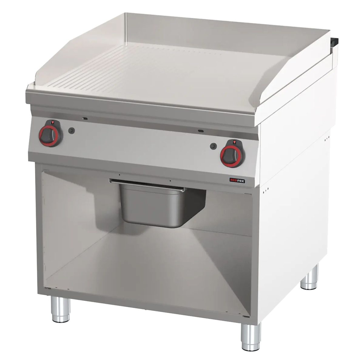 Plaque de cuisson lisse/nervurée FTHR 90/80 G – Redfox