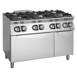Fourneaux feux vifs gaz, 6 feux - 3,5 kW et 6 kW - four électrique et placard - Giorik – Image 2