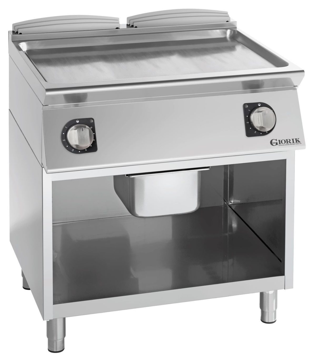 Grills Electriques, acier chromé, surface de cuisson doubles-lisses – Giorik – FLE741GCRX