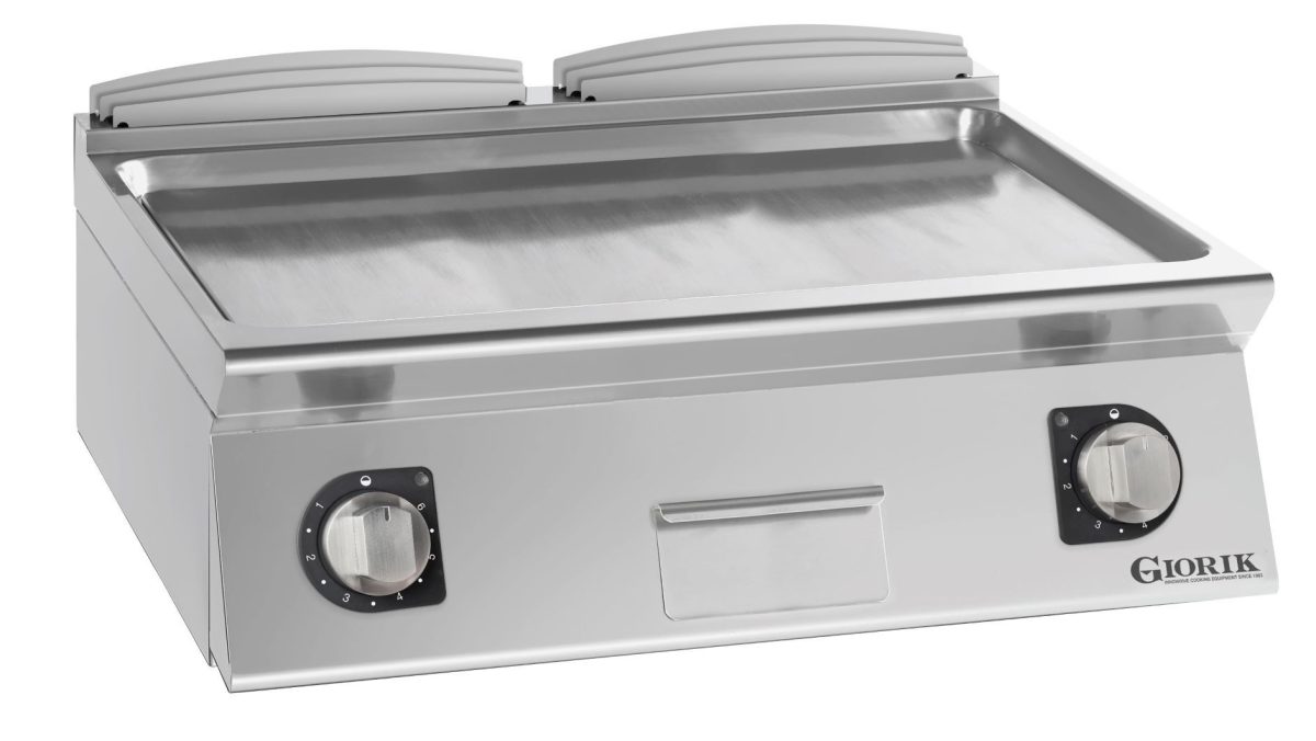 Grills Electriques, acier chromé, surface de cuisson doubles-lisses – Giorik – FLE741TCRX