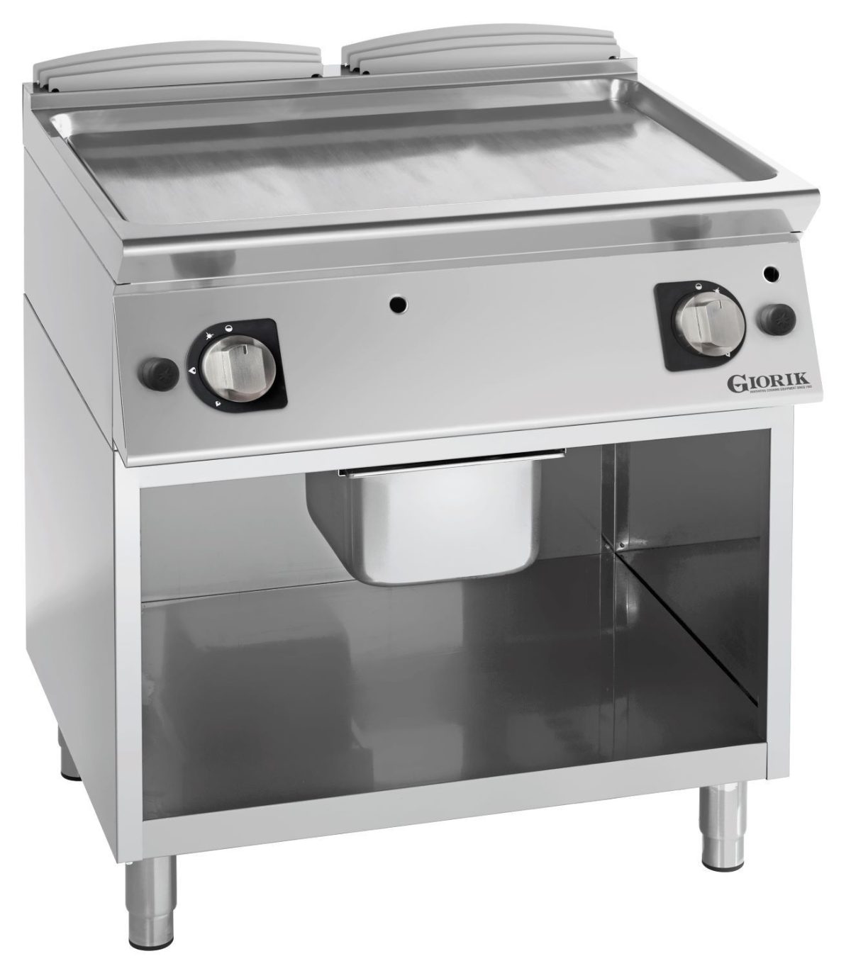 Grills Gaz, acier chromé, surface de cuisson doubles-lisses – Giorik – FLG941GCRX