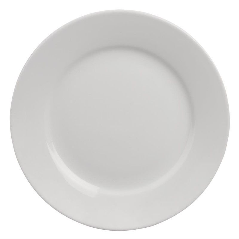 Assiettes à Bord Large 228(Ø)mm Athena Hotelware – Lot de 12