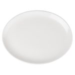 Assiettes Creuses Ovales en Porcelaine Blanche 305(L)x241(l)mm Athena Hotelware - Lot de 6 - Olympia