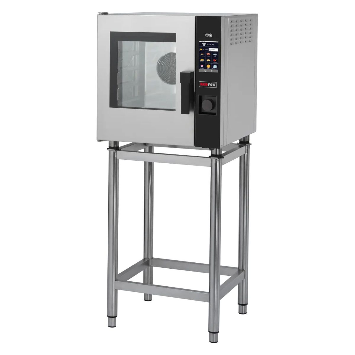 Four à convection électrique 5x GN 2/3 à injection tactile, couleur, porte gauche MPD 0523 EL – Redfox